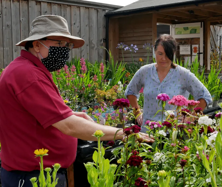 John Tucker outside at Grimsby Garden Centre